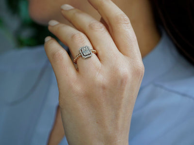 0.42 Carat Baguette Diamond Ring