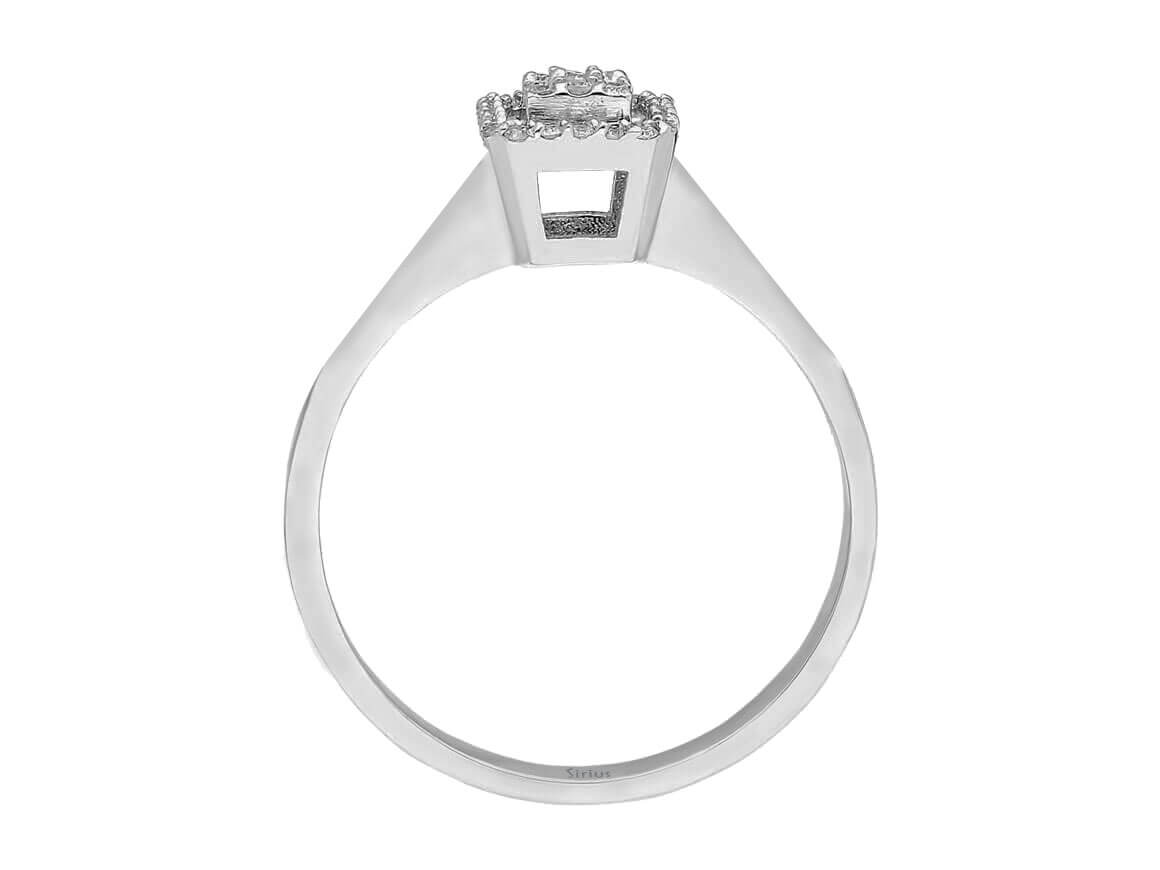 0,15 Carat Baguette Diamant Ring - handgefertigter Diamantschmuck aus Feingold | Sirius Diamant