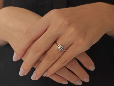 0.15 Carat Baguette Diamond Ring