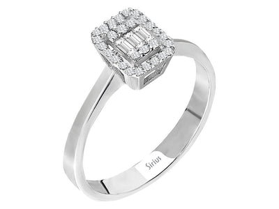 0.15 Carat Baguette Diamond Ring