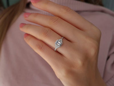 Baguette Diamond Sky Ring