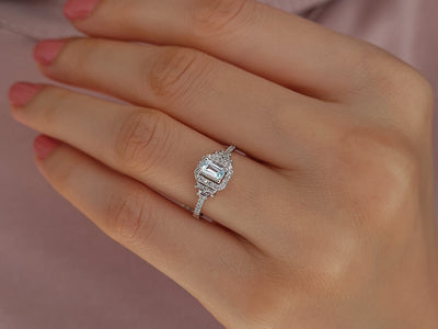 Baguette Diamond Sky Ring