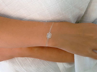 Baguette diamond bracelet