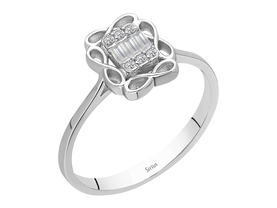 Baguette Diamant Unendlichkeit Ring – handgefertigter Diamantschmuck aus Feingold | Sirius Diamant