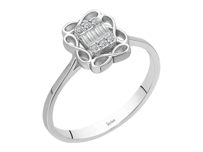 Baguette Diamond Infinity Ring