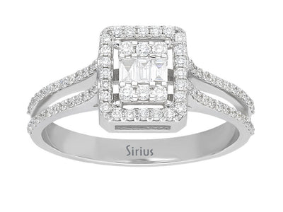 0.42 Carat Baguette Diamond Ring