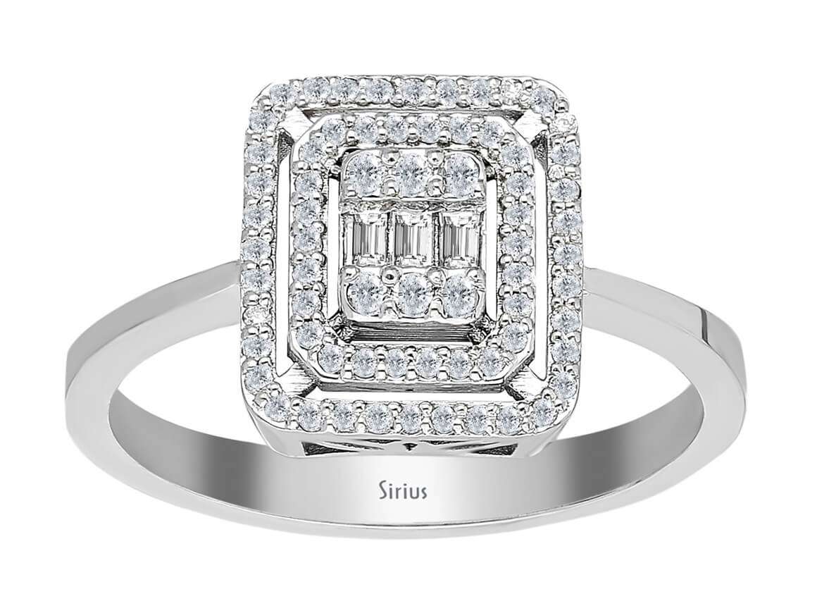 0,40 Carat Baguette Diamant Ring - handgefertigter Diamantschmuck aus Feingold | Sirius Diamant