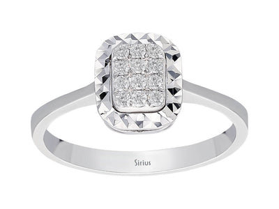 Bague effet baguette en diamant de 0,50 carat 