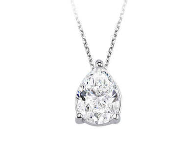 Gemma necklace with white topaz