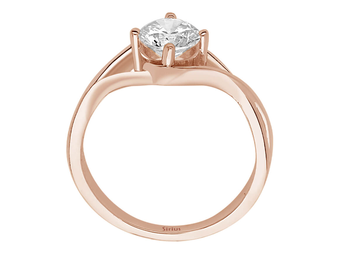 Weißer Topas-Moana-Ring - handgefertigter Diamantschmuck aus Feingold | Sirius Diamant