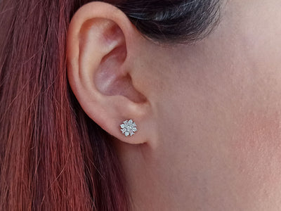 Diamond Capella Star Baguette Earrings