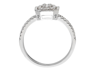 Double Shimmer Baguette Diamond Ring
