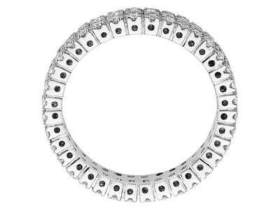 0.79 carat two rows of diamonds all around alliance in 585 14 K white gold