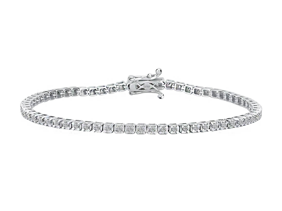 Coruscus Diamant-Wasserweg-Armband - handgefertigter Diamantschmuck aus Feingold | Sirius Diamant