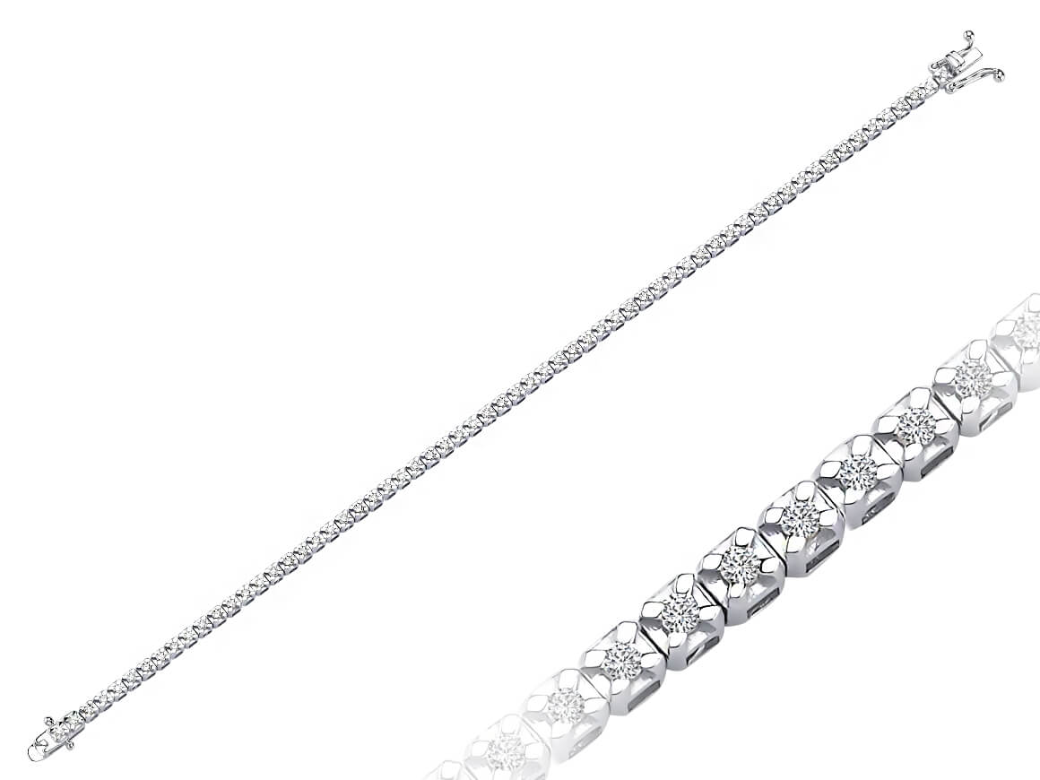 Coruscus Diamant-Wasserweg-Armband - handgefertigter Diamantschmuck aus Feingold | Sirius Diamant