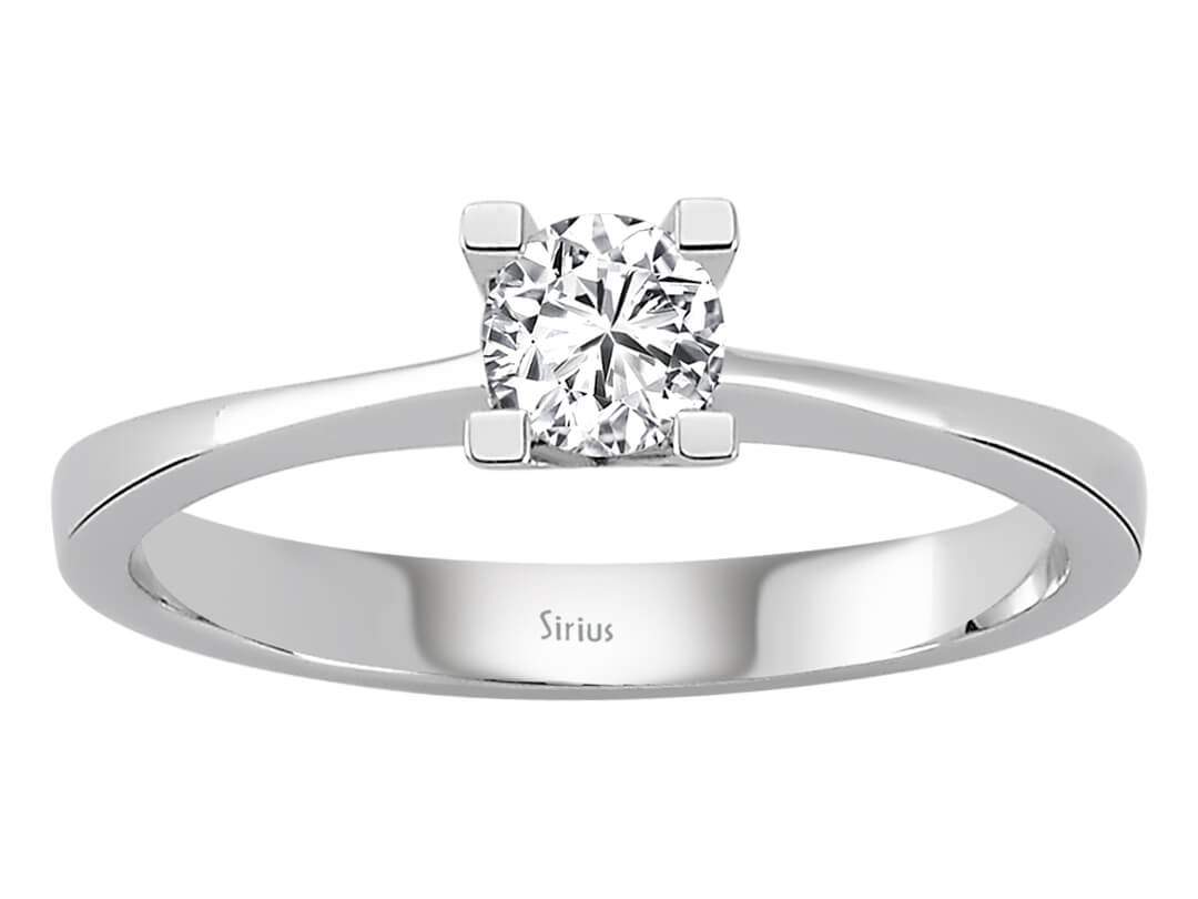 D color 0.30 carat diamond solitaire ring
