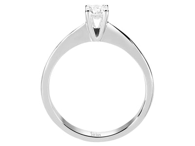 0.24 carat diamond solitaire ring in 14 carat white gold