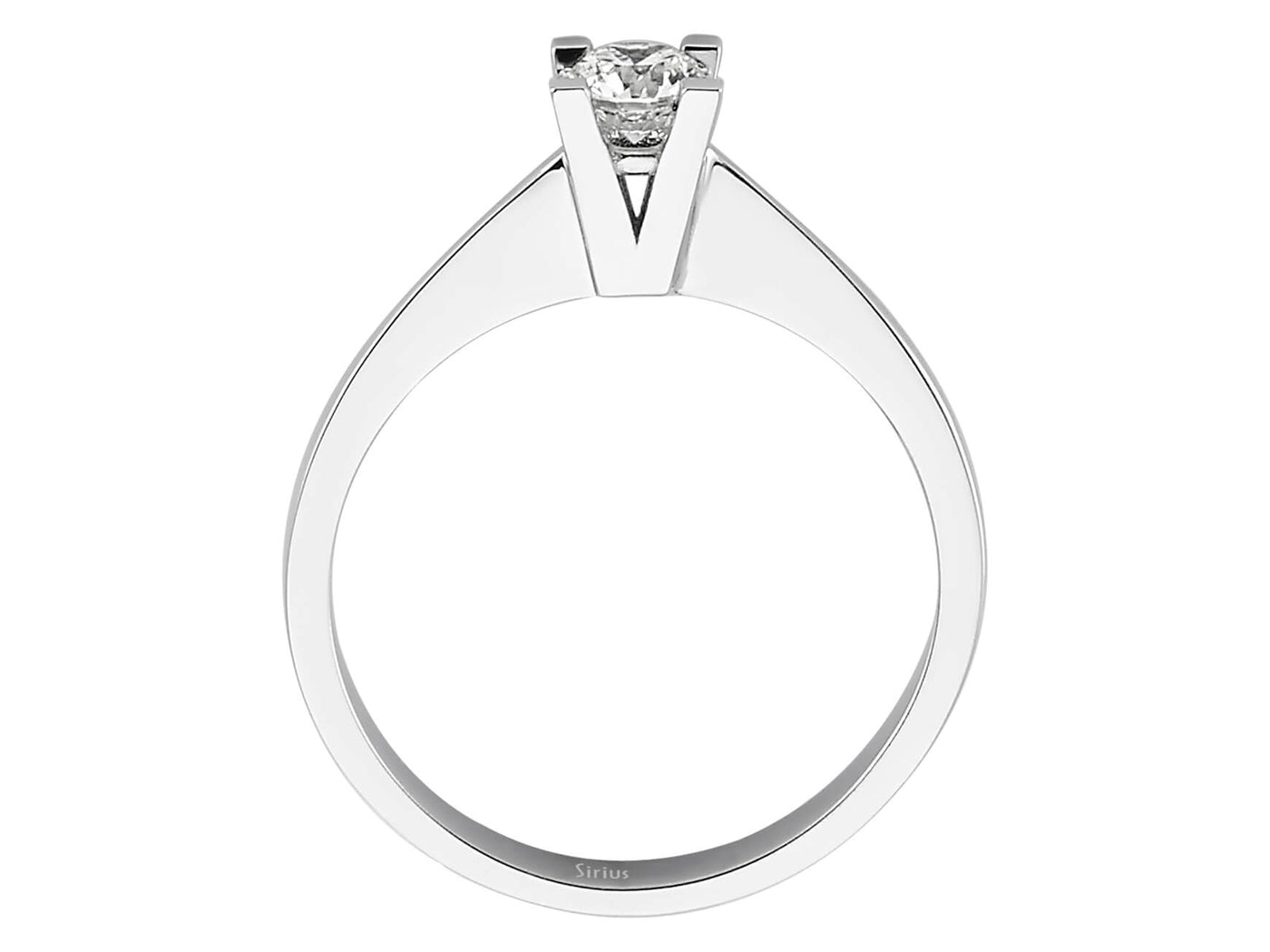 D color 0.30 carat diamond solitaire ring