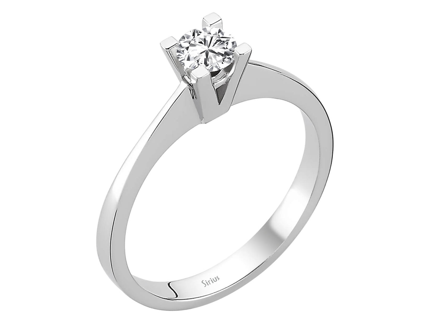 D color 0.30 carat diamond solitaire ring