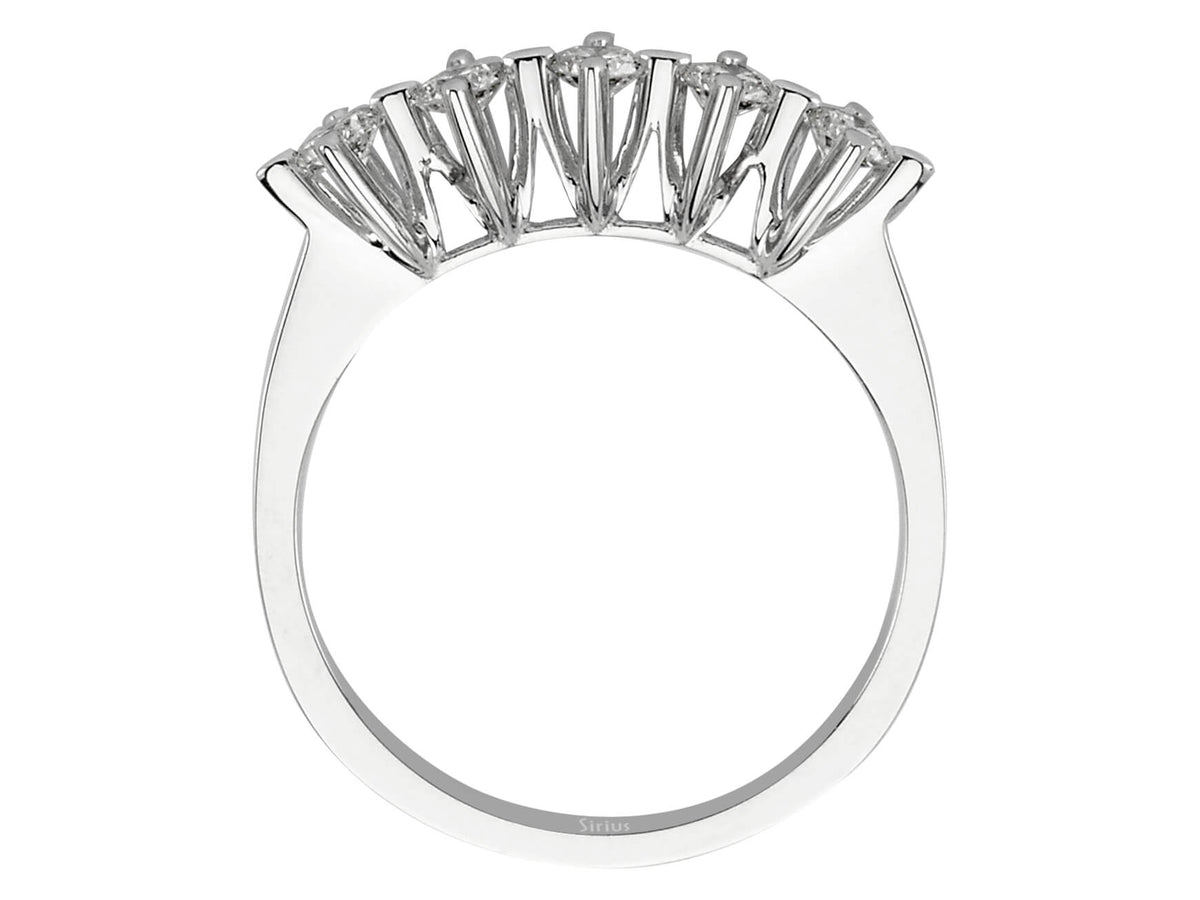 0,40 Carat Diamant 5 Diamanten Allianz - handgefertigter Diamantschmuck aus Feingold | Sirius Diamant