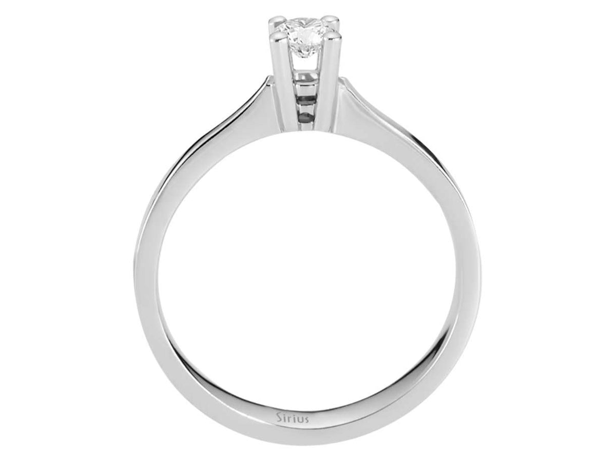 0,46 Karat Diamant Solitar Ring - handgefertigter Diamantschmuck aus Feingold | Sirius Diamant