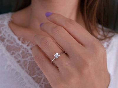 0.46 carat diamond solitar ring