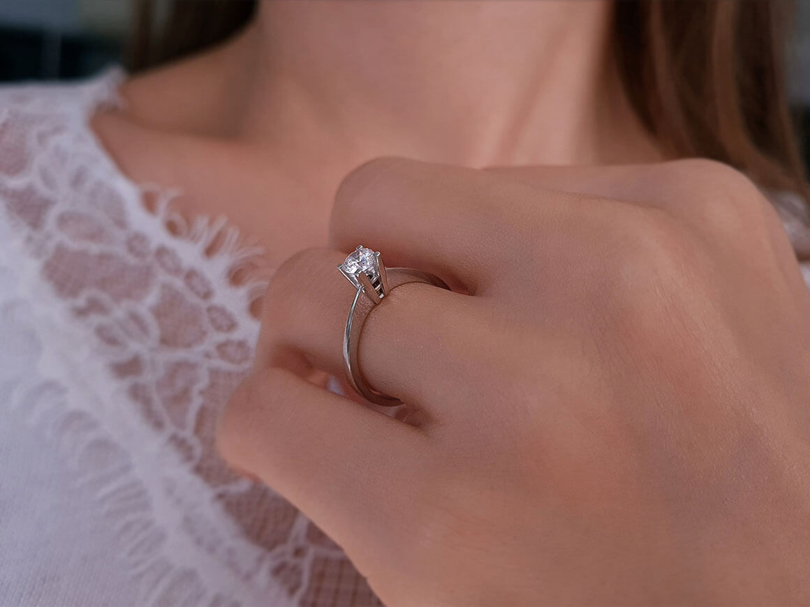 0.46 carat diamond solitar ring
