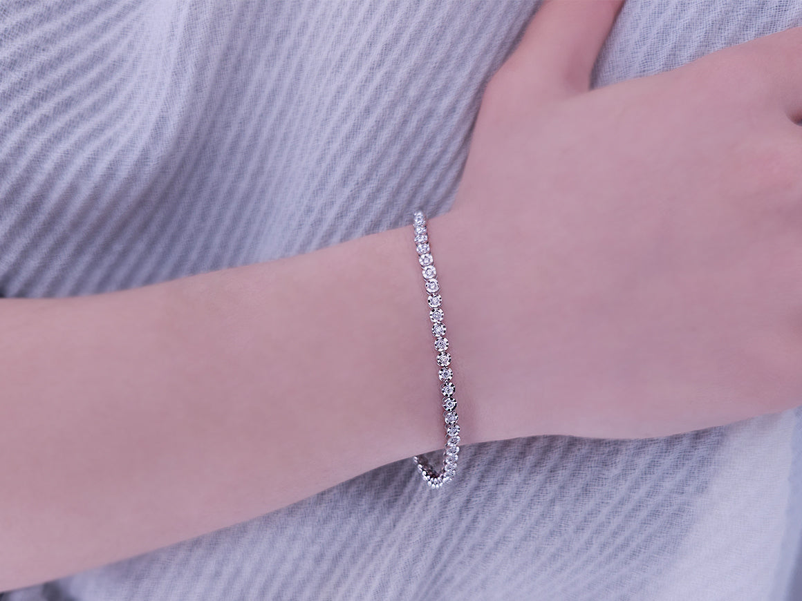 Daisy Diamant-Wasserweg-Armband - handgefertigter Diamantschmuck aus Feingold | Sirius Diamant