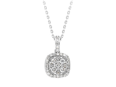 0.31 carat diamond borealis necklace