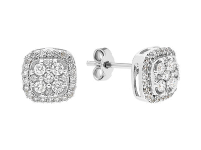0.57 carat diamond borealis earrings