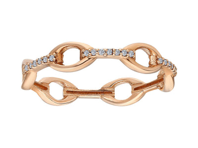 Allianz chain ring in red gold