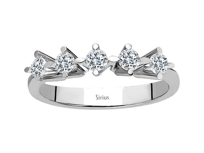 0.45 carat diamond 5 diamond alliance in 585 14K white gold