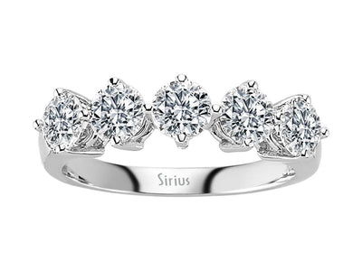 1.70 carat 5 diamond alliance in 585 14 carat white gold