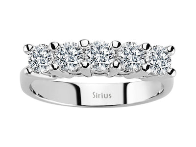 1.24 carat diamond 5 diamond alliance in 14 carat white gold