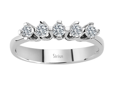 0.47 carat diamond 5 diamond alliance in 585 14 K white gold