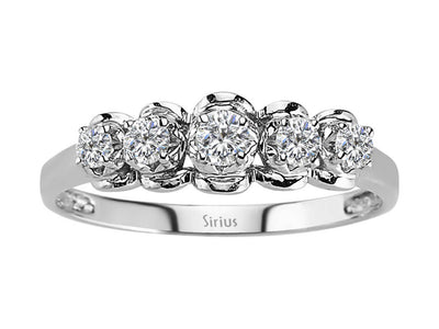 0.28 carat diamond 5 diamond alliance in 18K white gold