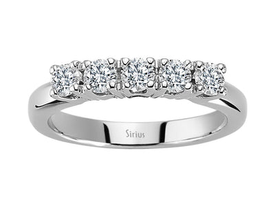 0.65 carat diamond 5 diamond alliance in 585 14 K white gold