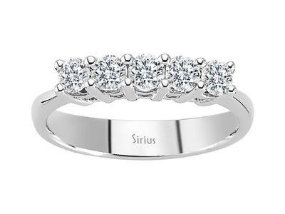 0.71 carat diamond 5 diamond alliance in 585 14 K white gold