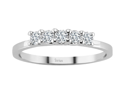 0.37 carat diamond 5 diamond alliance in 14 K white gold