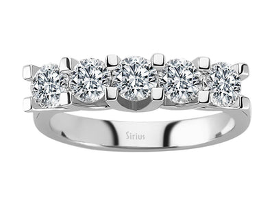1.52 Carat Diamond 5 Stone Alliance