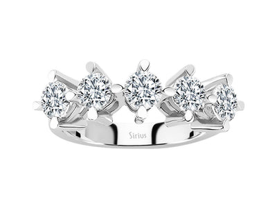 1.65 carat diamond 5 stone alliance