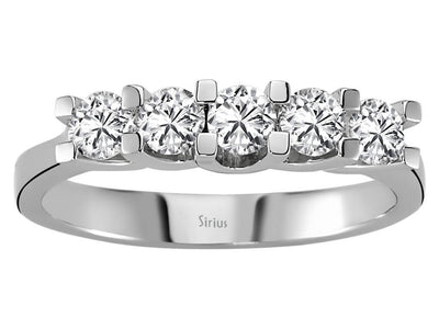 0.72 carat diamond 5 stone alliance