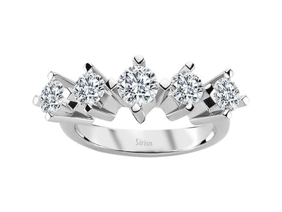 1.40 carat 5 stone diamond alliance
