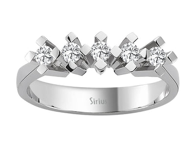 0.27 carat diamond 5 stone alliance