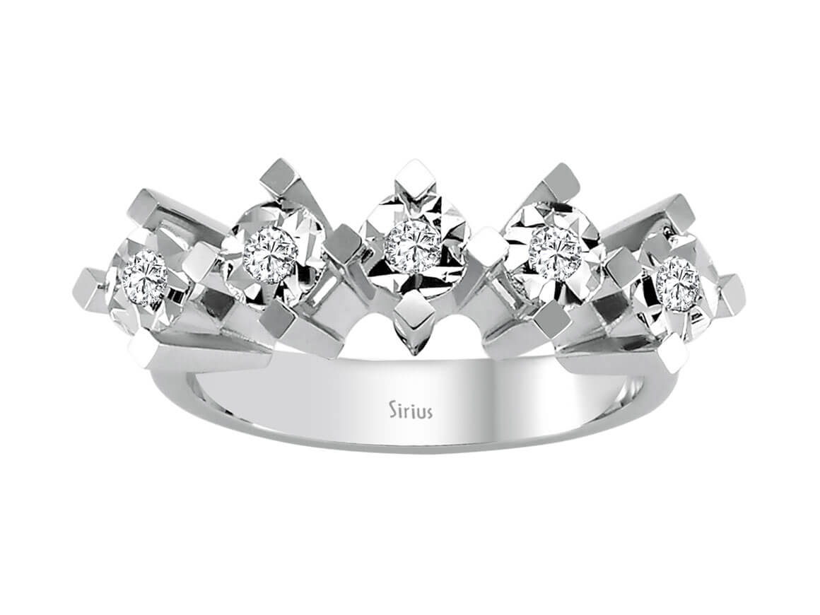 2.00 carat effect diamond 5 diamond ring alliance