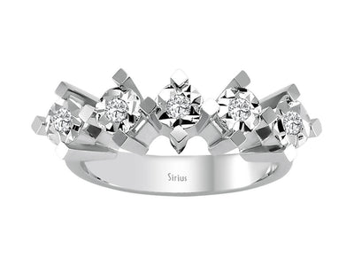 2.00 carat effect diamond 5 diamond ring alliance