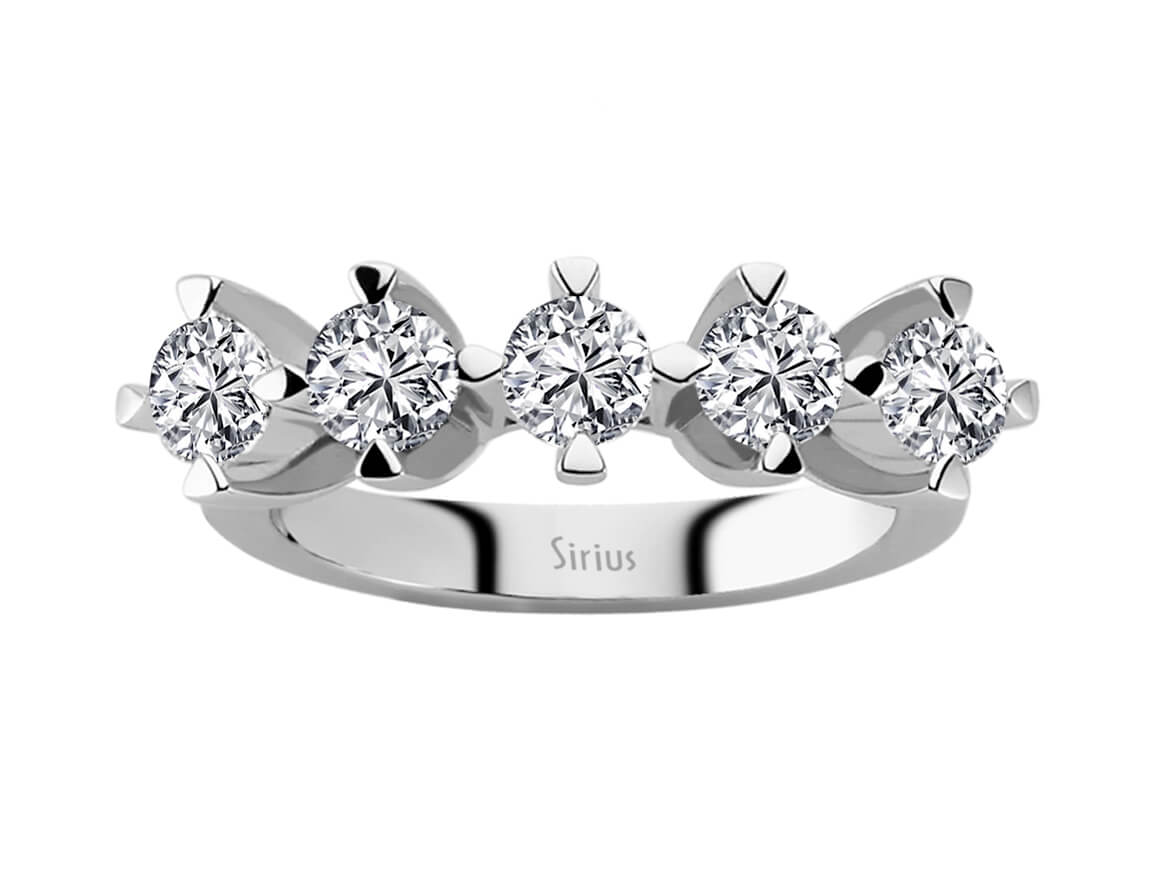 1.44 carat diamond 5 stone alliance