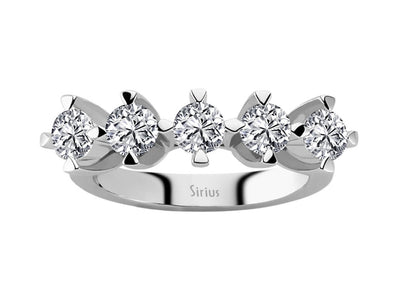 1.44 carat diamond 5 stone alliance