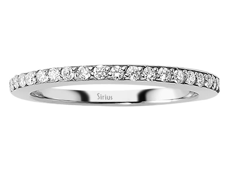 Diamant Halbrund Allianz - handgefertigter Diamantschmuck aus Feingold | Sirius Diamant