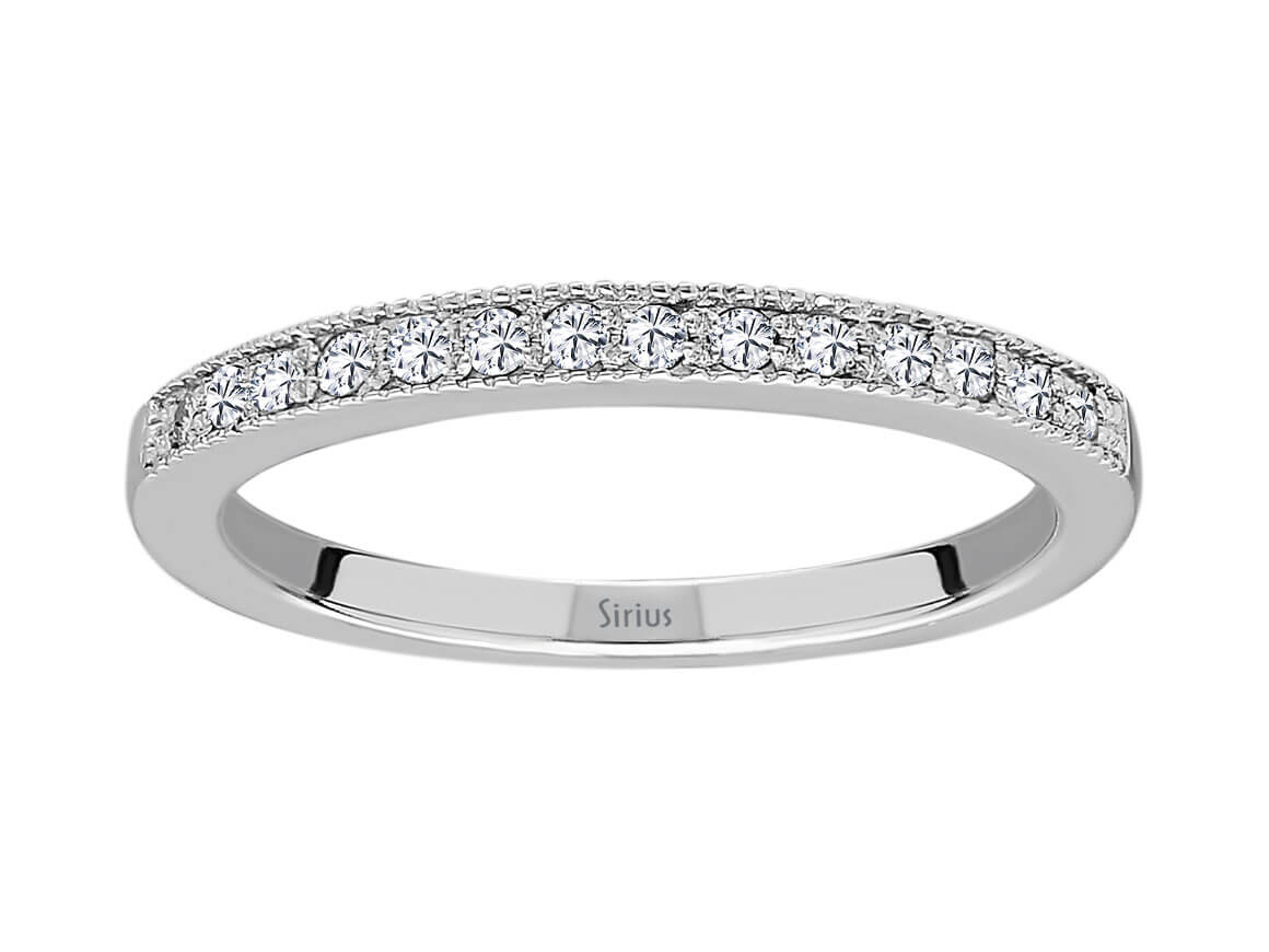 Diamant Halbrunde Allianz - handgefertigter Diamantschmuck aus Feingold | Sirius Diamant